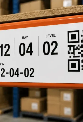 QR Code Rack Label